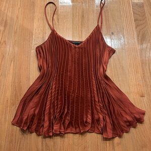 Banana Republic Terracotta Pleated Camisole